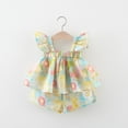 thumbnail image 2 of Futezty Girls Summer Outfits, 4th of July Baby Girl Outfits Children Girls Sleeveless Solid Vest Tops Summer Lattice Prints Short Skirts Two Outfits, 2 of 9
