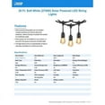 thumbnail image 3 of Feit Electric 3010293 20 ft. LED Solar String Light Set, Amber - 10 lights, 3 of 3