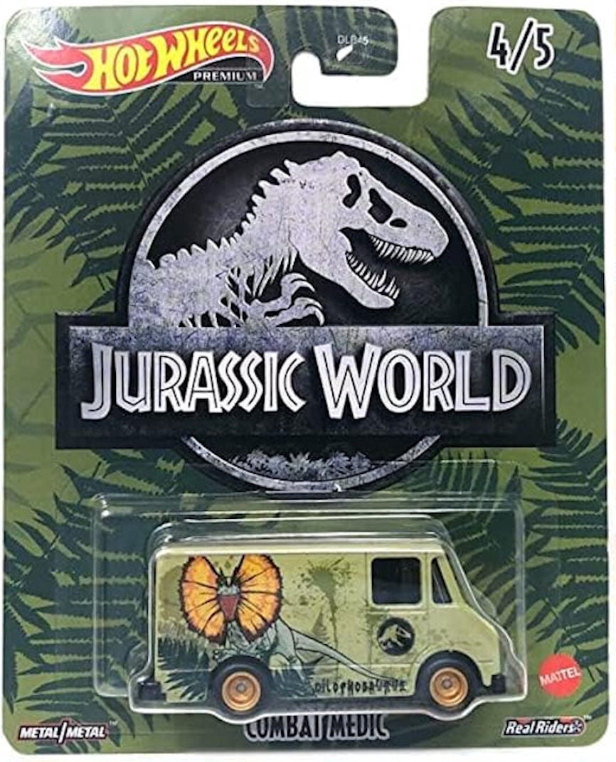 Hot Wheels Jurassic World 2022 Pop Culture Complete 5‑Pack (DLB45‑946Q)