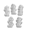 thumbnail image 3 of Stacking Flower Candle Mould Heart Silicone Molds Ornament Molds Castings Molds Handmade Plasters Molds Craft Supplies, 3 of 9