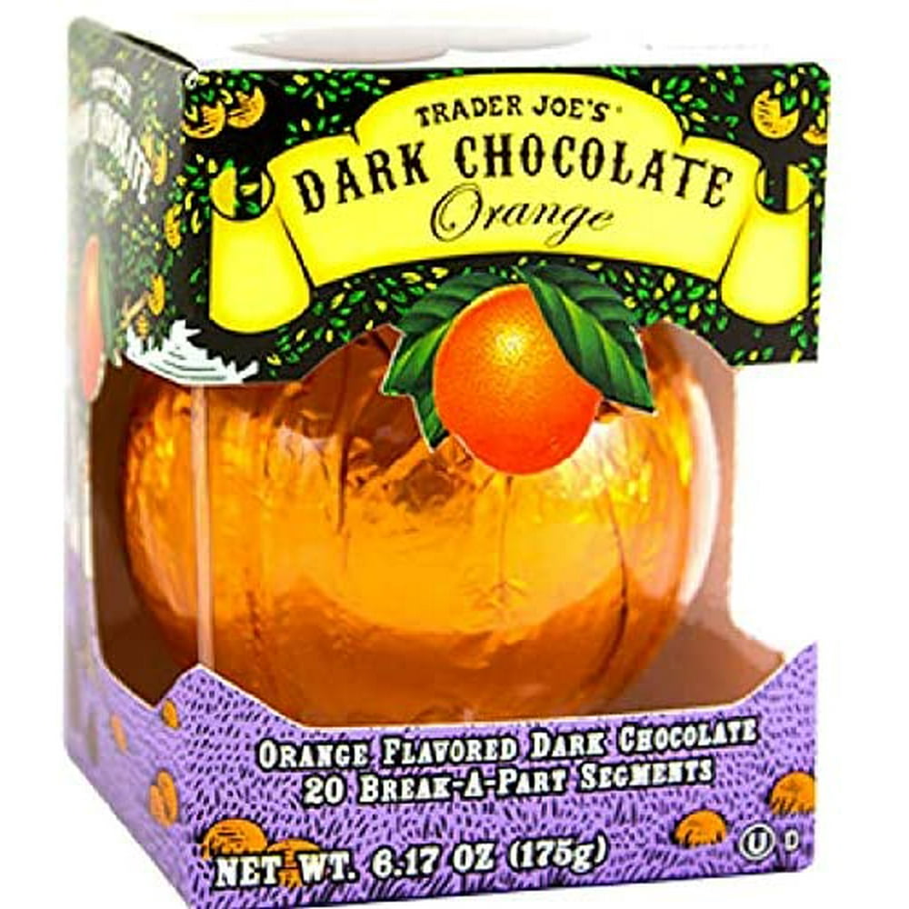 Trader Joes Seasonal All Natural Dark Chocolate Orange with 20 Break