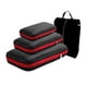 thumbnail image 2 of Cubos de embalaje de compresión de viaje con bolsa de zapatos, organizador plegable portátil, bolsa compresible de equipaje, almacenamiento de ropa y zapatos, 2 of 4