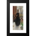 thumbnail image 2 of Vittorio Matteo Corcos 10x18 Black Modern Framed Museum Art Print Titled - An Elegant Lady (1887), 2 of 5