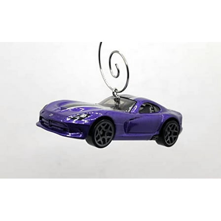 Christmas Ornament for Dodge Viper Purple White and Black Stripe
