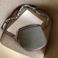 thumbnail image 1 of Bolsa bandolera semicircular de cuero PU para mujer bandolera de hombro para sillín monedero JShteea Para Estrenar, 1 of 8