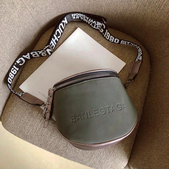Bolsa bandolera semicircular de cuero PU para mujer bandolera de hombro para sillín monedero JShteea Para Estrenar