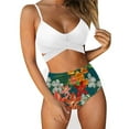 thumbnail image 2 of VerPetridure Bathing Suit for Women 2 Piece Bikini Women's Fashion Bikini Set Swimsuit Two Piece Printing Suspenders Swimwear Beachwear, 2 of 5