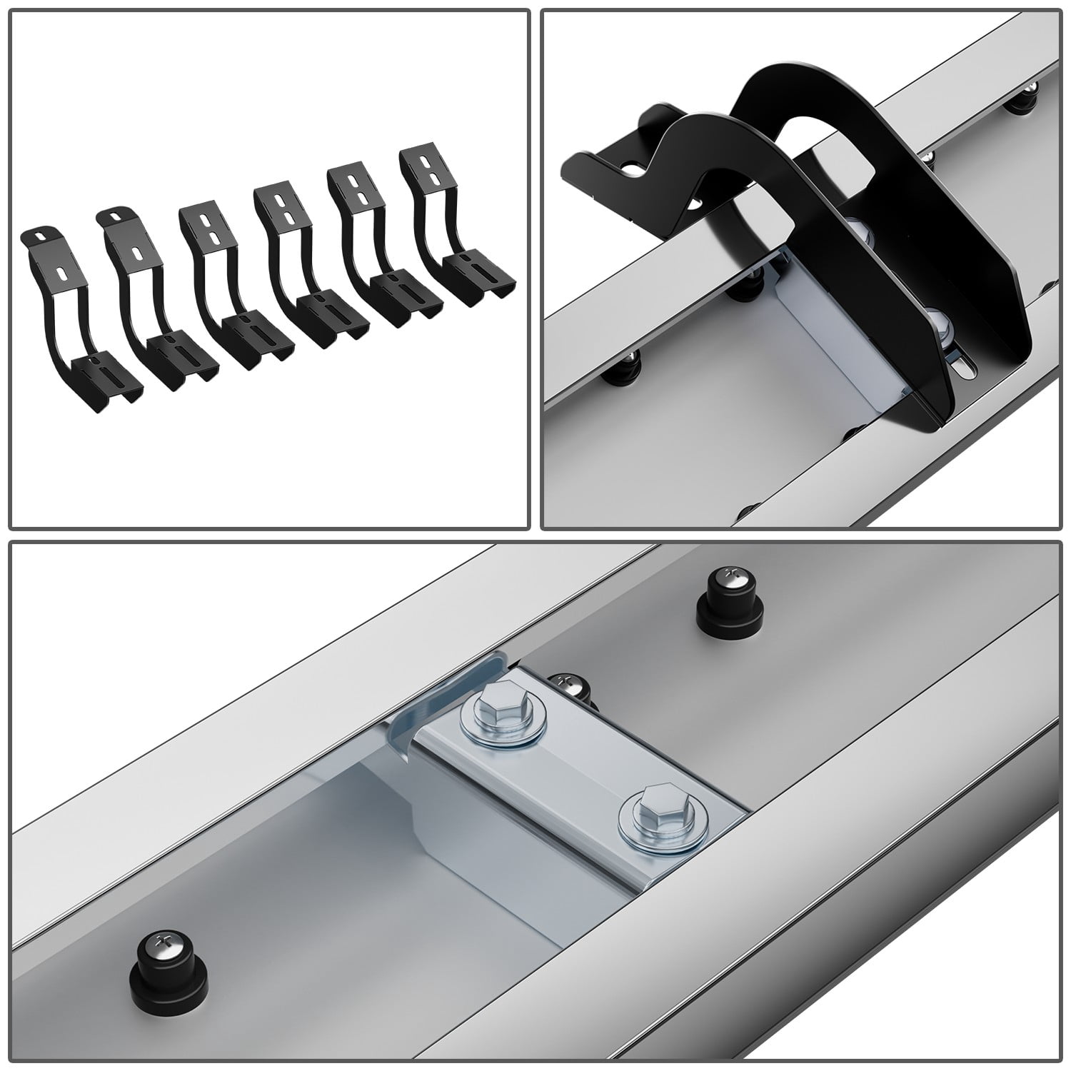 DNA Motoring For 05-22 Toyota Tacoma Double/Crew Cab 6.75" Side Step Nerf Bar Running Board