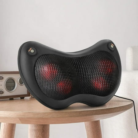 Shiatsu Neck Back Massage Pillow with Heat, Deep Tissue Kneading Massager for Shoulder, Lower Back, Leg, Foot, Muscle Pain Relief, Best Relaxation Gifts in Home Office and Car