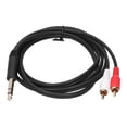 thumbnail image 2 of 6.35mm To 2RCA Cable, 6.35mm To 2RCA Mini Audio Adapter Cable Easy To Operate Lightweight Sturdy Stable  For  Device, 2 of 8