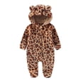 thumbnail image 3 of Baby Animal Onesie, Toddler Halloween Outfit,Soft Warm Fuzzy Jumpsuit, Funny Plush Romper with Bear Hood,Cute Winter Clothes, 3 of 8