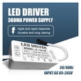 thumbnail image 3 of LED Driver LED Isolation Driver Power Supply High Power LED Driver 300mA, 1-3W, 4-7W, 8-12W, 12-18W, 18-25W, 25-36W LED Transfor ,Easy to Operate, 3 of 6
