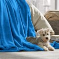 thumbnail image 2 of Bare Home Luxurious Ultra Soft Premium Microplush Fleece Blanket, Full/Queen, Medium Blue, 2 of 6