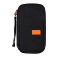 thumbnail image 1 of Porte-monnaie de Voyage Portable Mode Porte-Passeport Sac de Rangement Multi-Fonction (Noir), 1 of 8