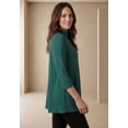 thumbnail image 3 of Jessica London Women's Plus Size Mockneck Swing Tunic, 3 of 5