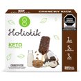 thumbnail image 1 of Mini paletas heladas Holistik de almendra con vainilla cubierta de chocolate semi amargo y amaranto 8 pzas 30 g c/u, 1 of 3