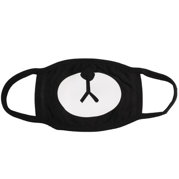 Unisex Breathable Cotton Mask Cartoon Bear Face Mask Dust Proof Mask Black Walmart Com Walmart Com - black dog collar roblox