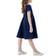 thumbnail image 4 of Odeerbi Vestido A-Line de Verano Para Niñas Vestido Con Cuello Peter Pan Acampanado Vestido de Columpio Color Sólido Manga Corta, 4 of 4