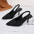 thumbnail image 5 of Wowcloth Women's Chic Pointed-Toe High Heel Sandals – Versatile Sweet & Edgy Adjustable Back Strap Peep-Toe Slides for Summer-Autumn Fashion, 5 of 9