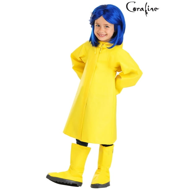 Coraline yellow raincoat and boots top