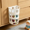thumbnail image 5 of Wall-Mounted Hollow Storage Basket - No-Drilling Required Organizer for Home/Office, Durable Plastic Basket for Toys & Small Items, Space-Saving Hanging Bin for Bedroom/Bathroom, 12*8*4in, White, 5 of 7