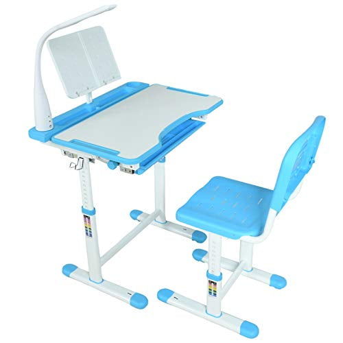 Mecor Kids Desks, Children Desk and Chair Set Height Adjustable, Childs