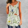 thumbnail image 1 of SMihono Hauts pour Femmes Débardeur pour Femmes Mode Débardeur d'Été pour Femmes à Col en V Sans Manches Imprimé Débardeur Décontracté Blouse Débardeur pour Femmes Hauts d'Été pour Femmes, 1 of 5