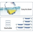 thumbnail image 4 of GFDYREE 16 Pack Glass Food Storage Containers with Lids Leakproof, Airtight Glass Meal Prep Containers For Lunch, On The Go, Leftover, Dishwasher Safe, 4 of 5