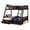 Espresso, variant on Furniture of America Bria Kids Solid Wood Twin-over-Full Bunk Bed, White