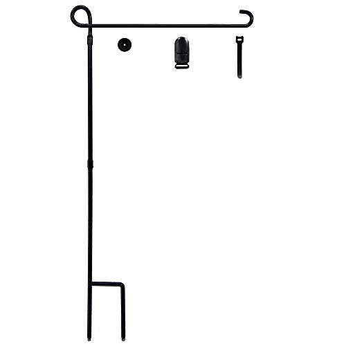 YEAHOME Garden Flag Holder Stand, 6mm Weather-Proof Yard Flag Pole