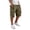Army Green, variant on Men's Elastic Waist Drawstring Shorts Knee-Length Solid Cargo Shorts with Cargo Pockets Relaxed Fit Soft Breathable Summer Bottoms for Outdoor Work and Casual Daily Wear Beige 2XL