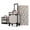 Gray, variant on Byootique 2-Piece Makeup Train Case Cosmetic Organizer Kit Art Deco Pastel