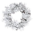 thumbnail image 1 of Vickerman K171260 60 in. Flocked Atka Green Pine Wreath with 308 Tips Light, 1 of 1