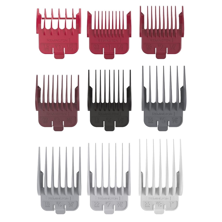 REMINGTON, Easy Fade Hair Clippers, Tapered Fade Combs, Black