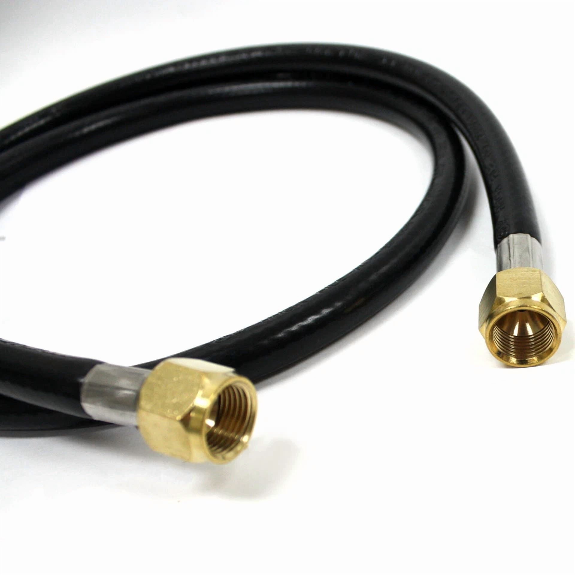 CIRCLE- 4 Feet Propane Natural Gas Line 3/8 Female Flare Hose Bbq Grill Stove Rv Lp Nat