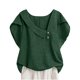 thumbnail image 2 of Neewe Button Down Shirts for Womens Petal Sleeve Blouses Irregular Neck Casual Summer Tops Trendy Outfits, 2 of 8