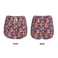 thumbnail image 3 of KLL Skull colorful daisy Pattern Shorts Women,Athletic Shorts High Waisted Running Shorts Pocket Sporty Short Gym Elastic Workout Shorts-Small, 3 of 7