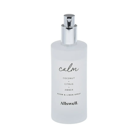 Allswell Calm (Coconut + Citrus + Amber) Scented Room & Linen Spray 3.4 Fl oz (100mL)
