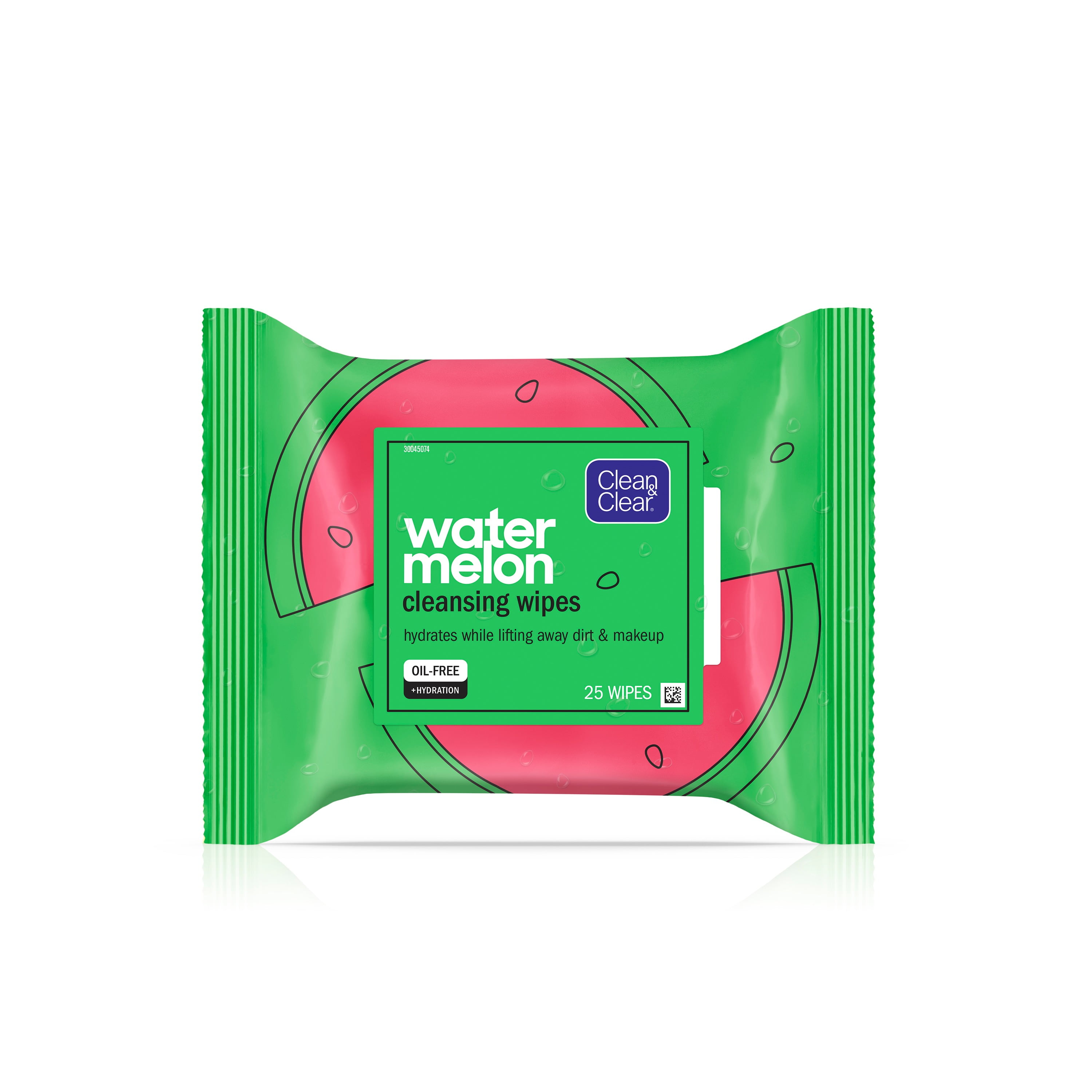 Clean & Clear Watermelon Face Cleansing Makeup Remover Wipes, 25 ct