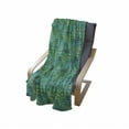 thumbnail image 4 of Alligator Soft Flannel Fleece Throw Blanket, Exotic Crocodile Snakeskin Abstract Pattern Graphic Animal Print, Cozy Plush for Indoor and Outdoor Use, 70" x 90", Teal Sea Green and Black, by Ambesonne, 4 of 6