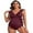 Red, variant on Asoul Ruffle Maternity Swimsuit One Piece V-Neck Pregnancy Bathing Suit Tie Kont Monokini Swimwear for Womens