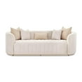 thumbnail image 3 of MICHAEL AMINI Ariana Upholstered Velvet Sofa in Beige and Gold, 3 of 17