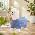 thumbnail image 5 of FYTPOV Cute Plush Alpaca Stool, Multifunctional Animal-Shaped Ottoman for Bedroom, Playroom, Shoe Changing Stool, Leisure Chair, Home Decor, 5 of 6
