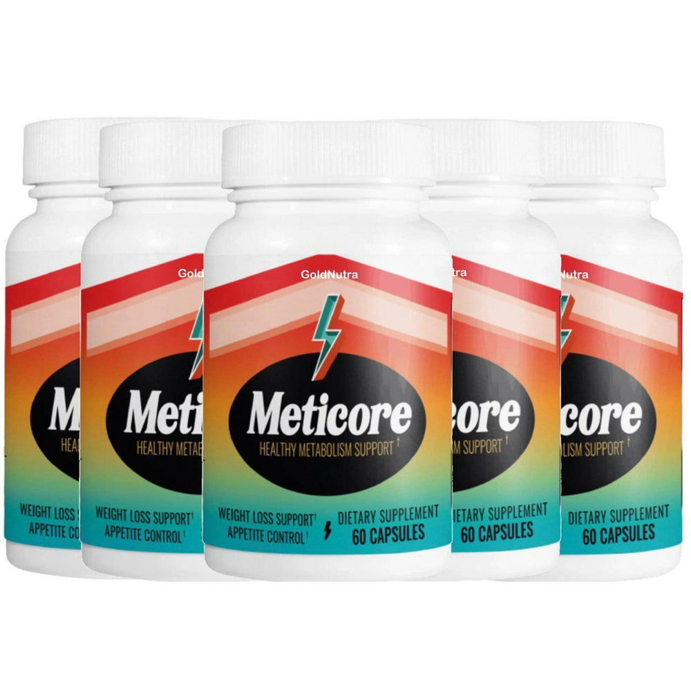 ( 5 Pack ) Meticore Metabolism Pills For Weight Management, Ketosis
