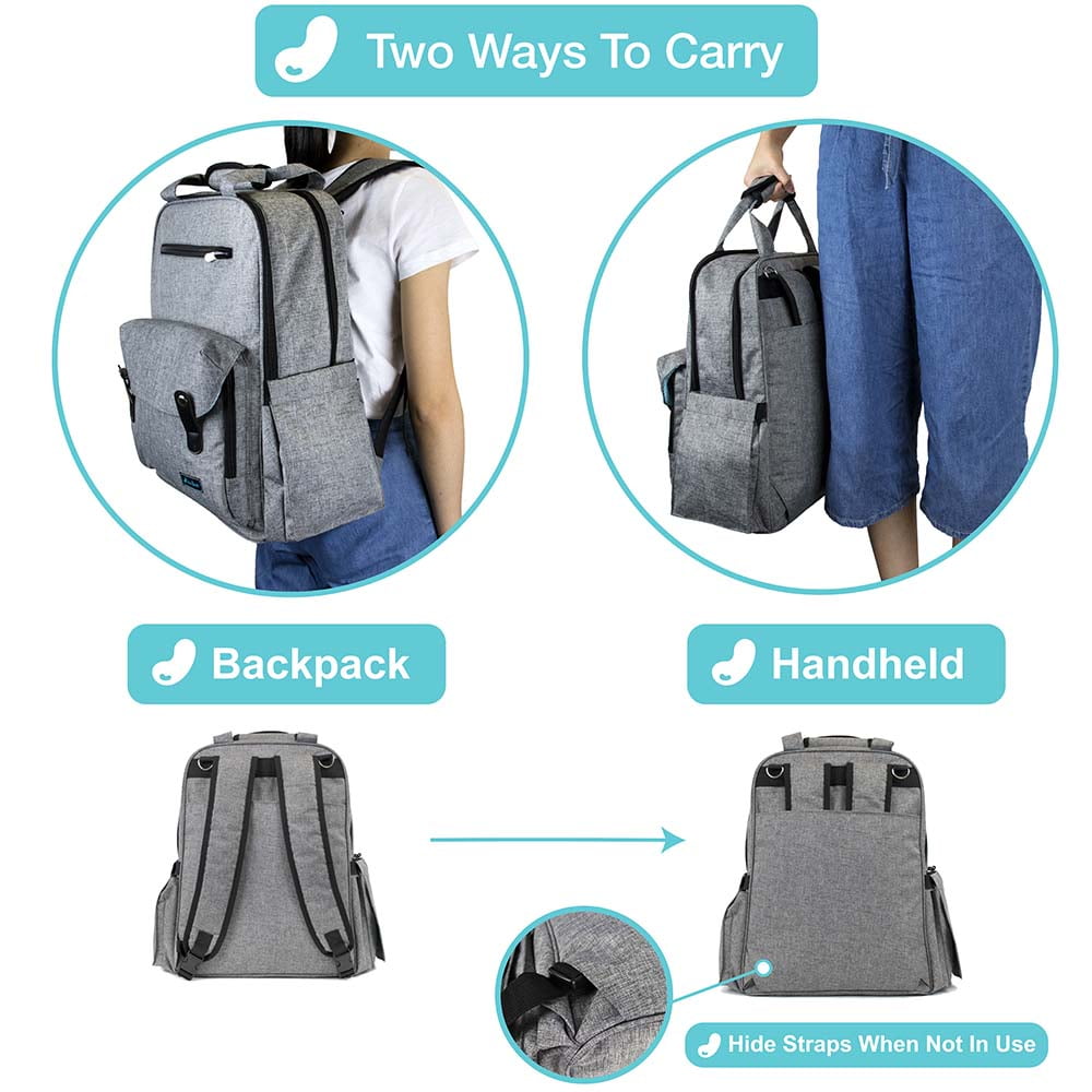 Diaper Bag Backpack Large Multifunctional Travel with Changing Pad Nappy Bag