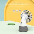 thumbnail image 5 of Harpi Handheld Fans Mini,Air Conditioner Fan,3 Speeds,Summer Folding Windmill USB Charging Small Fan Student Desktop Office Personal Lash Fan,Gifts for Women Men Kids Travel Essentials Outdoor, 5 of 5