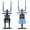 Blue, variant on CZBZ 2-in-1 Stair Stepper & Ab Workout Machine, Multifunctional Stepper with Silent Rollers, 300LBS Capacity Heavy Duty Frame for Core Glutes Legs, Home Gym Fitness Equipment for Office Workers
