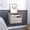 Gray, variant on Single Drawer and Shelves Design / Wall-Mounted Nightstand Option