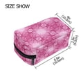 thumbnail image 3 of 6.5x2.5x4 In Printed Makeup Bag Organizer with 5 Compartments Travel Toiletry Pouch Bag Flower Of The Prosperous Scene, 3 of 6