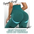 thumbnail image 2 of QRIC Women Net Ruched Butt Lifting Leggings Textured High Waisted Booty Anti-Cellulite Yoga Pants, 2 of 6